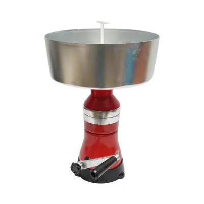 Separatore di panna dal latte o per scrematura manuale, recipiente in alluminio da 5L, capacità 80L/h. - immagine 3