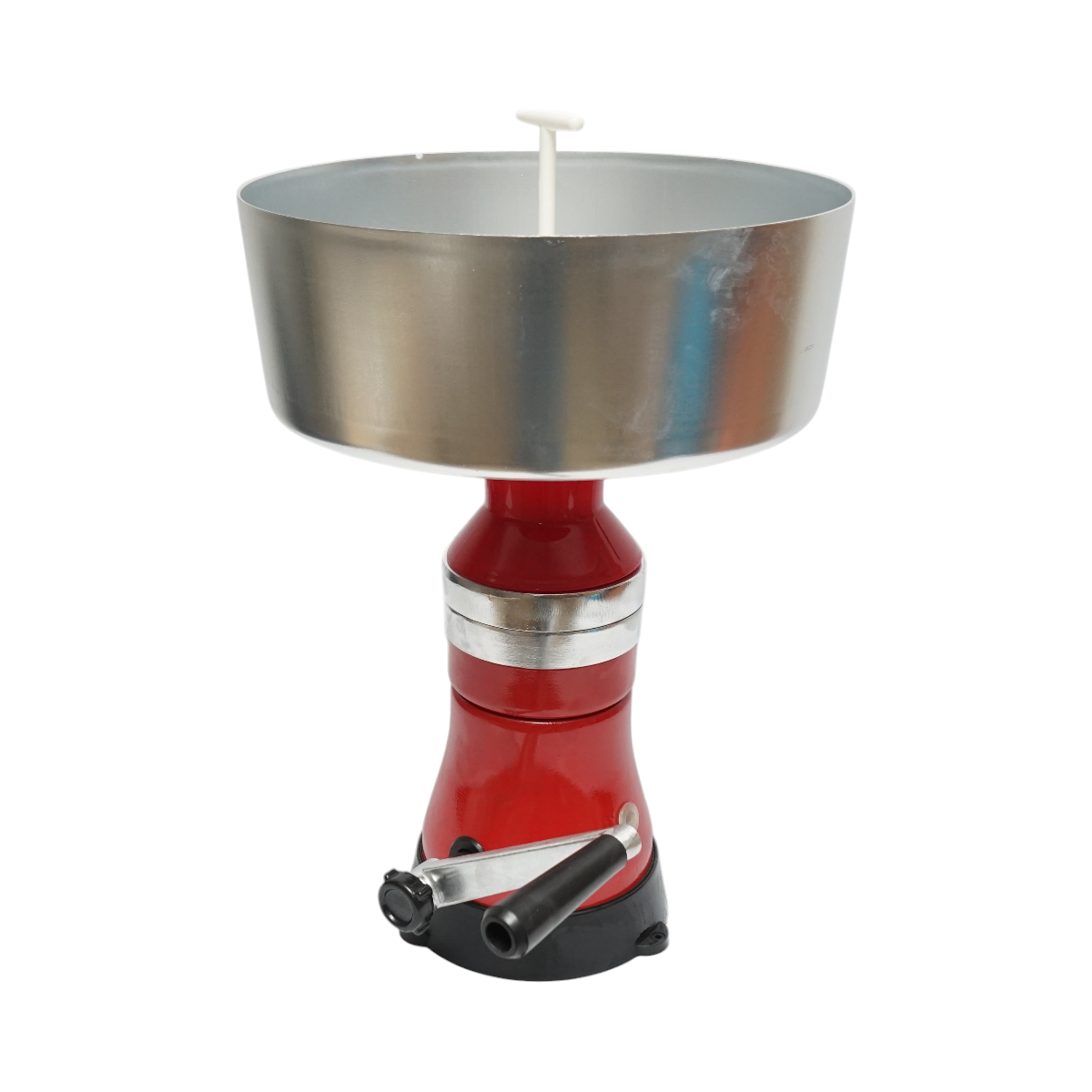 Separatore di panna dal latte o per scrematura manuale, recipiente in alluminio da 5L, capacità 80L/h. - immagine 3
