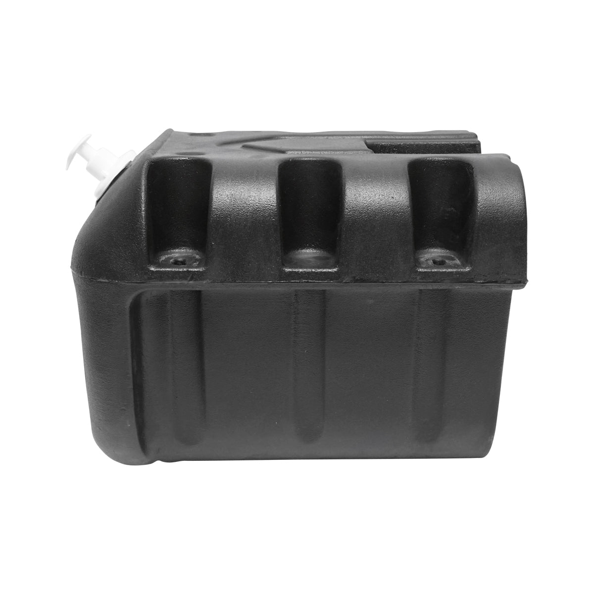 Serbatoio per acqua 30L con rubinetto e dosatore di sapone da 250 ml, in plastica nera, dimensioni 332x420x331 mm - immagine 3