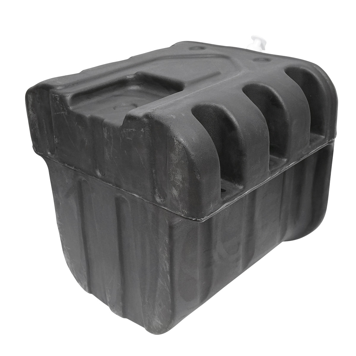 Serbatoio per acqua 50L con rubinetto e dosatore di sapone da 250 ml, in plastica nera, dimensioni 420x440x400 mm - immagine 4