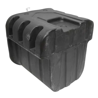 Serbatoio per acqua 50L con rubinetto e dosatore di sapone da 250 ml, in plastica nera, dimensioni 420x440x400 mm - immagine 3