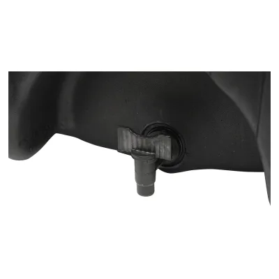 Serbatoio per acqua 50L con rubinetto e dosatore di sapone da 250 ml, in plastica nera, dimensioni 420x440x400 mm - immagine 6