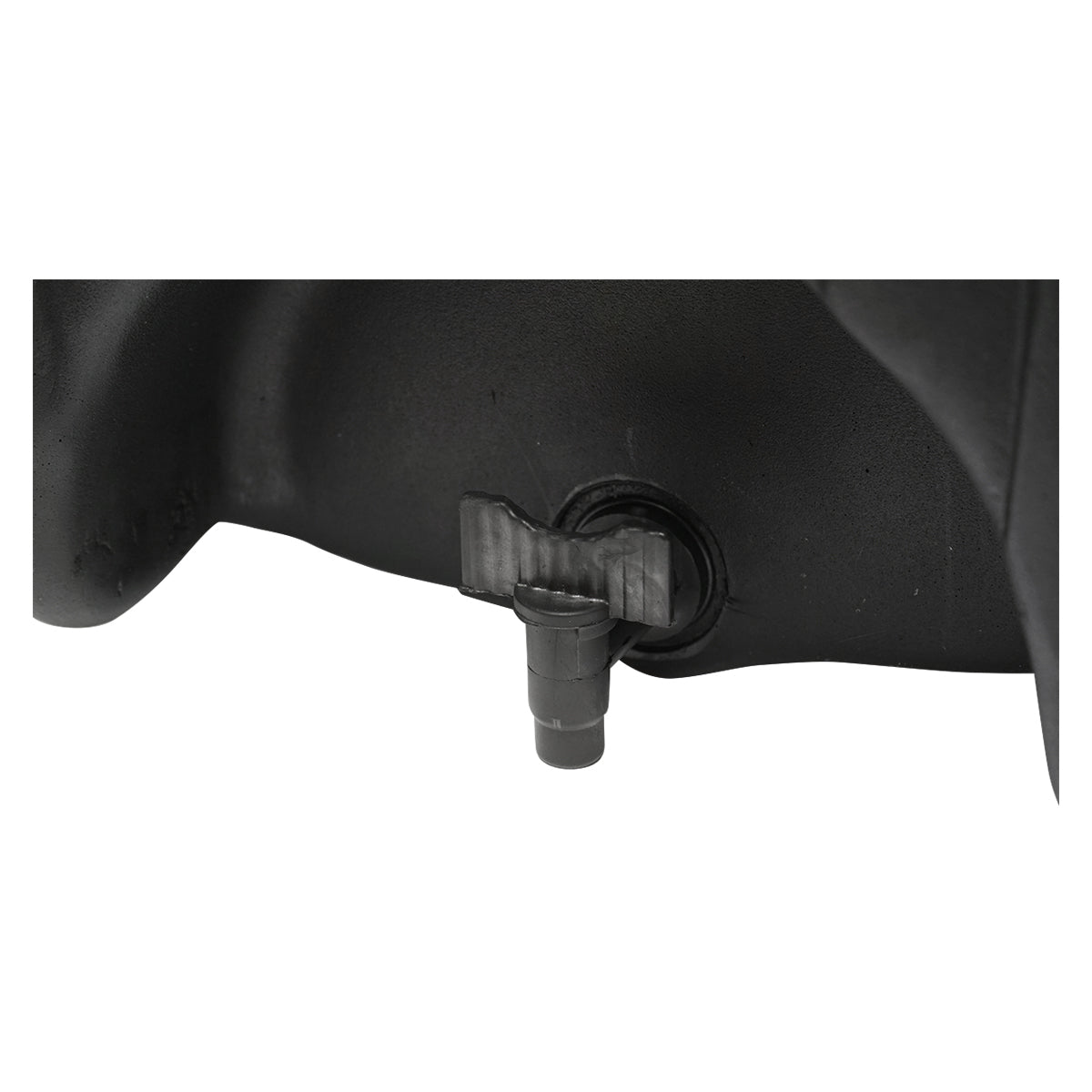 Serbatoio per acqua 50L con rubinetto e dosatore di sapone da 250 ml, in plastica nera, dimensioni 420x440x400 mm - immagine 6