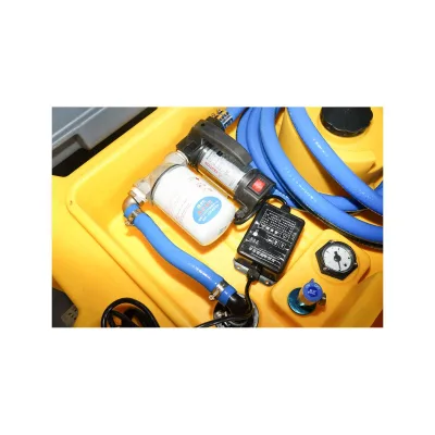 Serbatoio per Carburante Portatile, Serbatoio per gasolio da 220 Litri con impianto di trasferimento 12V/200W, Portata 60 L/min. - immagine 4