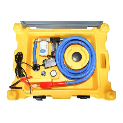 Serbatoio per Carburante Portatile, Serbatoio per gasolio da 220 Litri con impianto di trasferimento 12V/200W, Portata 60 L/min. - immagine 3