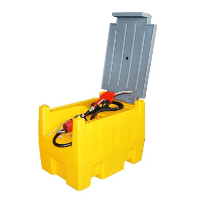 Serbatoio per gasolio da 220 Litri con impianto di trasferimento 12V/200W, Portata 60 L/min., Serbatoio per Carburante Portatile