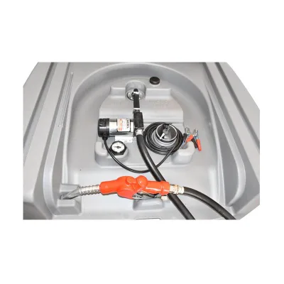 Serbatoio per gasolio da 400 Litri con impianto di trasferimento 12V, Portata 40 L/min., Serbatoio per Carburante Portatile - immagine 2