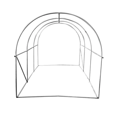 Serra da giardino 300×200×200 cm con sistema di irrigazione, telo verde in PE con rete 140 g/m² anti-UV, 6 finestre, 2 porte, tubo in acciaio zincato 25 mm THOR - immagine 6