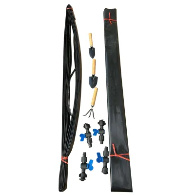 Serra da giardino 400×300×200 cm con sistema di irrigazione, telo verde in PE con rete 140 g/m² anti-UV, 8 finestre, 2 porte, tubo in acciaio zincato 25 mm THOR - immagine 4