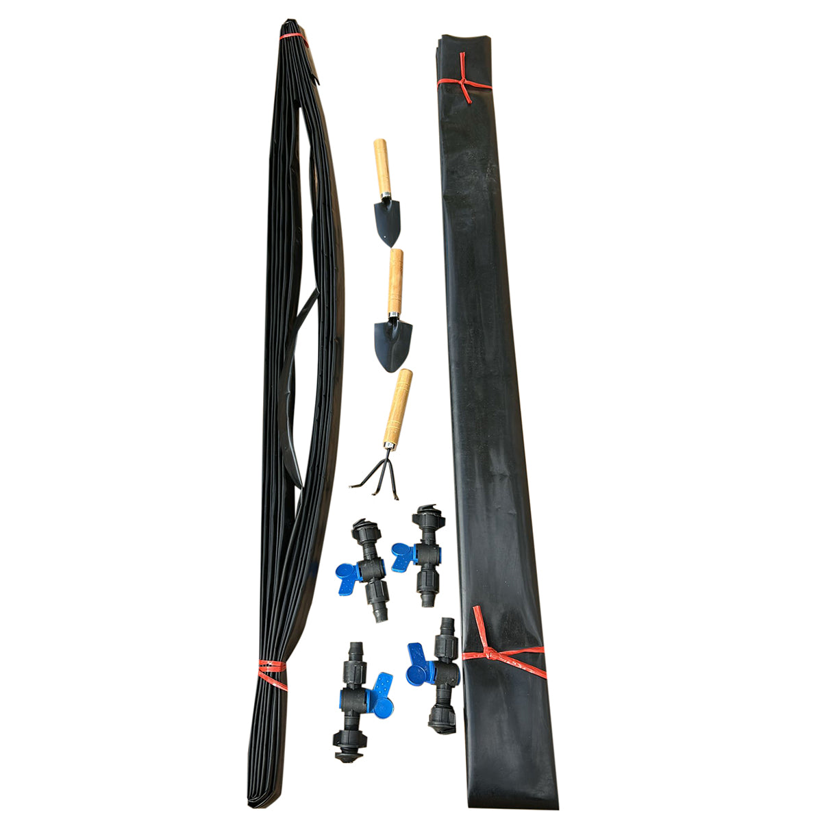 Serra da giardino 400×300×200 cm con sistema di irrigazione, telo verde in PE con rete 140 g/m² anti-UV, 8 finestre, 2 porte, tubo in acciaio zincato 25 mm THOR - immagine 4