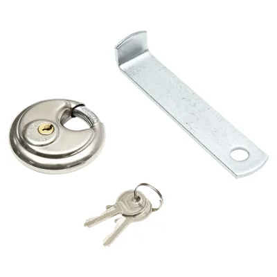 Serratura antifurto in acciaio inox con due chiavi, 110x110x217mm per gancio di traino Breckner Germany - immagine 6