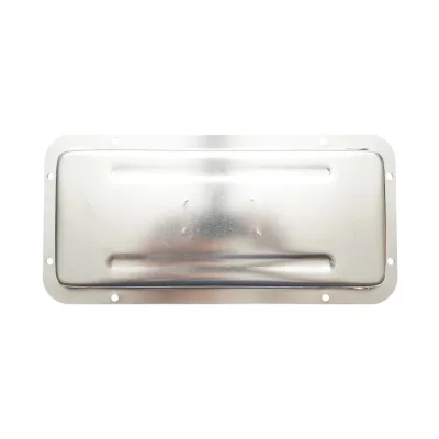 Serratura per porta camion incassata 16mm con 2 chiavi in acciaio inox 270x130x23,5mm - immagine 4