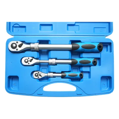 Set  con cricchetto reversibile estensibile 1/2, 3/8, 1/4 Breckner Germany - immagine 3