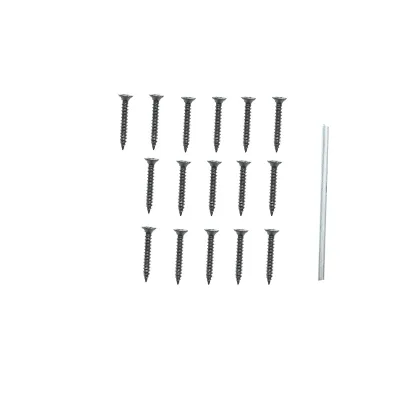 Set 2 cerniere a battente da 100 mm con viti - immagine 5