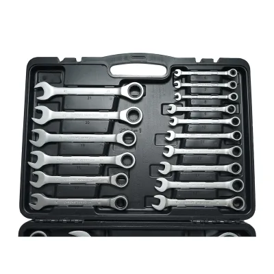 Set 22 chiavi combinate con cricchetto Snodate CrV 6-32 mm Set 22 chiavi Breckner Germany - immagine 4