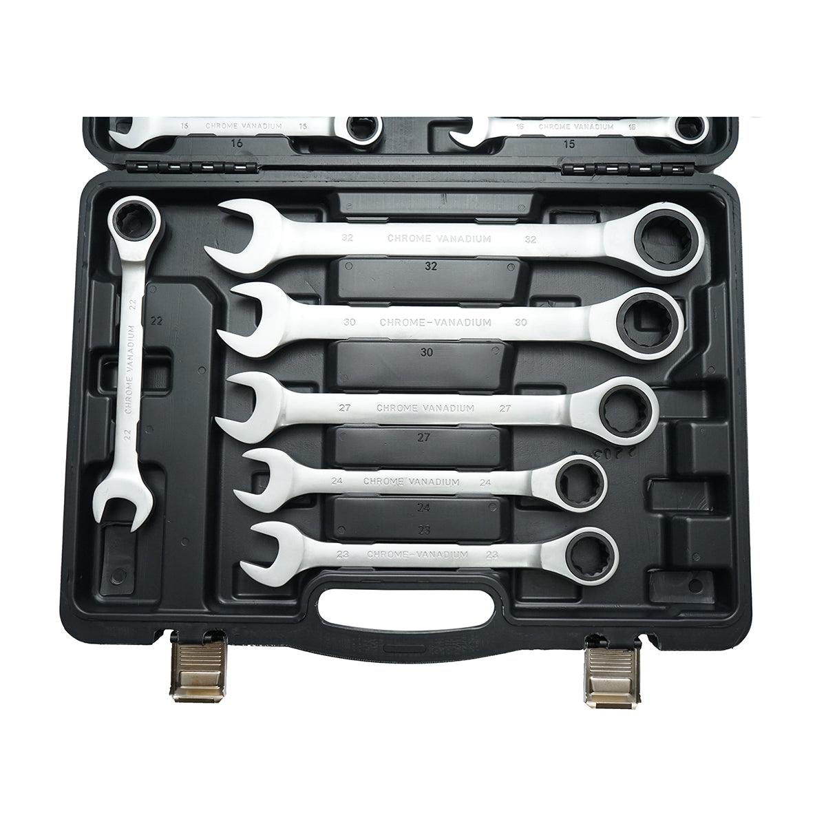 Set 22 chiavi combinate con cricchetto Snodate CrV 6-32 mm Set 22 chiavi Breckner Germany - immagine 3