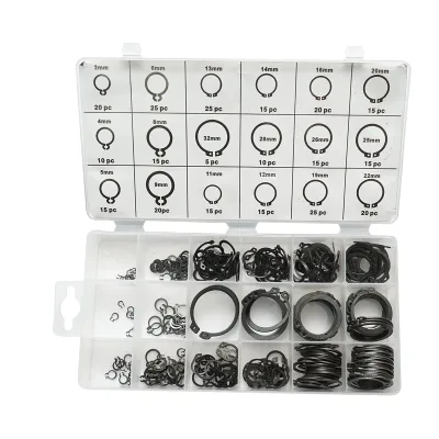 Set anelli di sicurezza Seeger esterni 3–32 mm, 300 pezzi - immagine 2