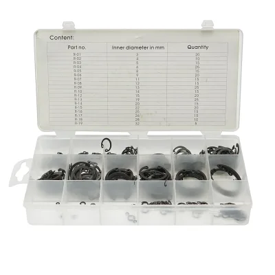 Set anelli di sicurezza Seeger interni 3–32 mm, 300 pezzi