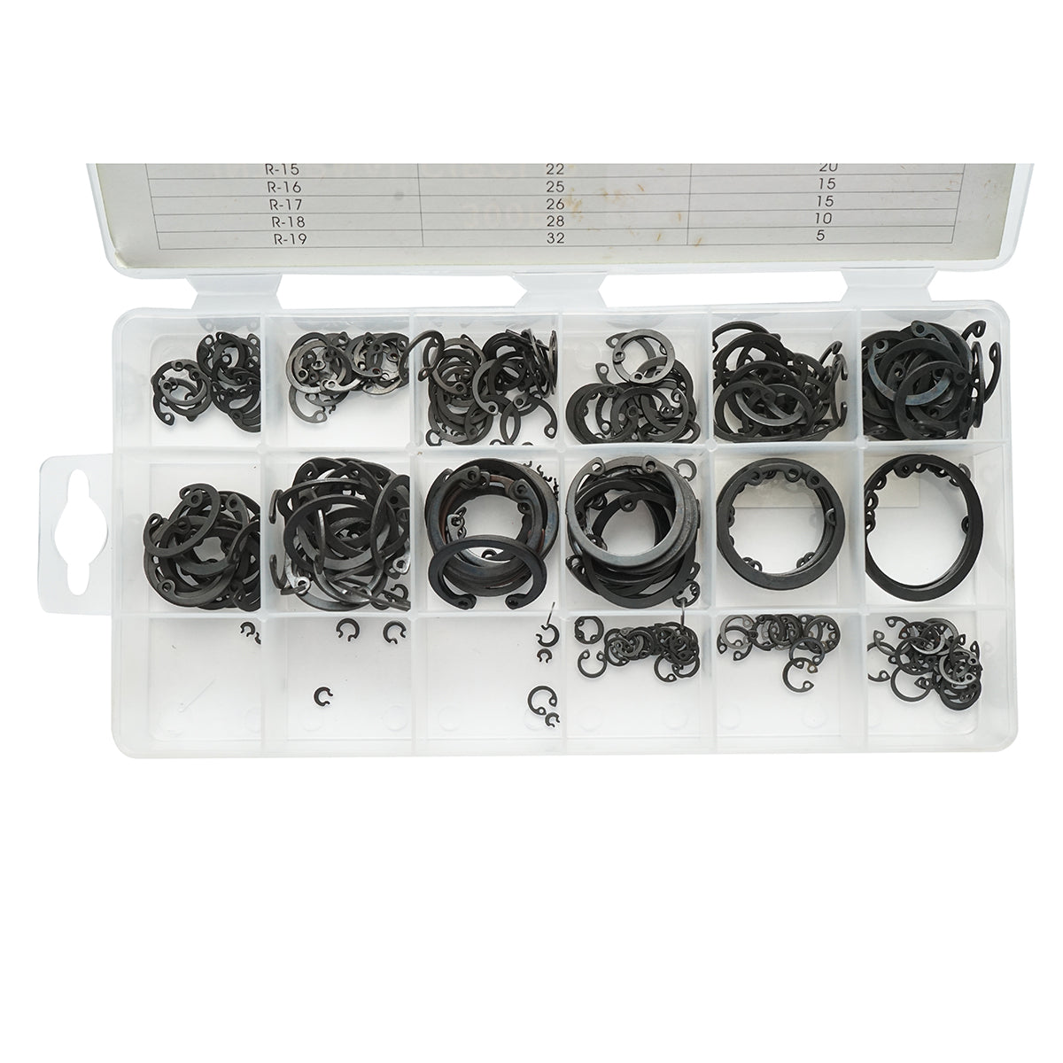 Set anelli di sicurezza Seeger interni 3–32 mm, 300 pezzi - immagine 5