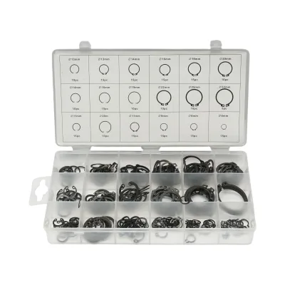 Set anelli di sicurezza Seeger interni ed esterni 6–32 mm, 225 pezzi