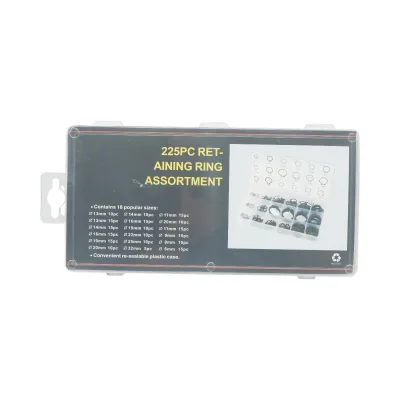 Set anelli di sicurezza Seeger interni ed esterni 6–32 mm, 225 pezzi - immagine 3