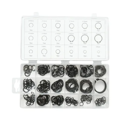Set anelli di sicurezza Seeger interni ed esterni 6–32 mm, 225 pezzi - immagine 2