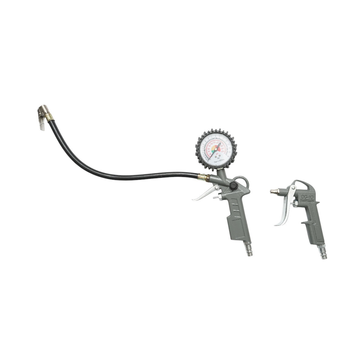 Set aria compressa da 5 pezzi con tubo a spirale da 5 m, pistola ad aria compressa per lavaggio, verniciatura, gonfiaggio e soffiaggio - immagine 4