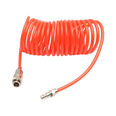 Set aria compressa da 5 pezzi con tubo a spirale da 5 m, pistola ad aria compressa per lavaggio, verniciatura, gonfiaggio e soffiaggio - immagine 5