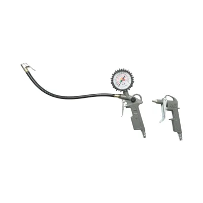 Set aria compressa da 5 pezzi con tubo a spirale da 5 m, pistola ad aria compressa per lavaggio, verniciatura, gonfiaggio e soffiaggio - immagine 3