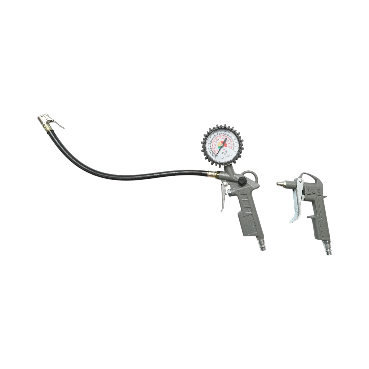 Set aria compressa da 5 pezzi con tubo a spirale da 5 m, pistola ad aria compressa per lavaggio, verniciatura, gonfiaggio e soffiaggio - immagine 3