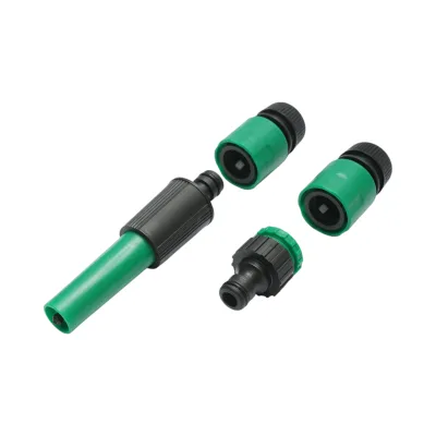 Set avvolgitubo da giardino 12mm x 7.5m con adattatore 3/4-1/2, connettori e ugello regolabile 1/2 - immagine 5