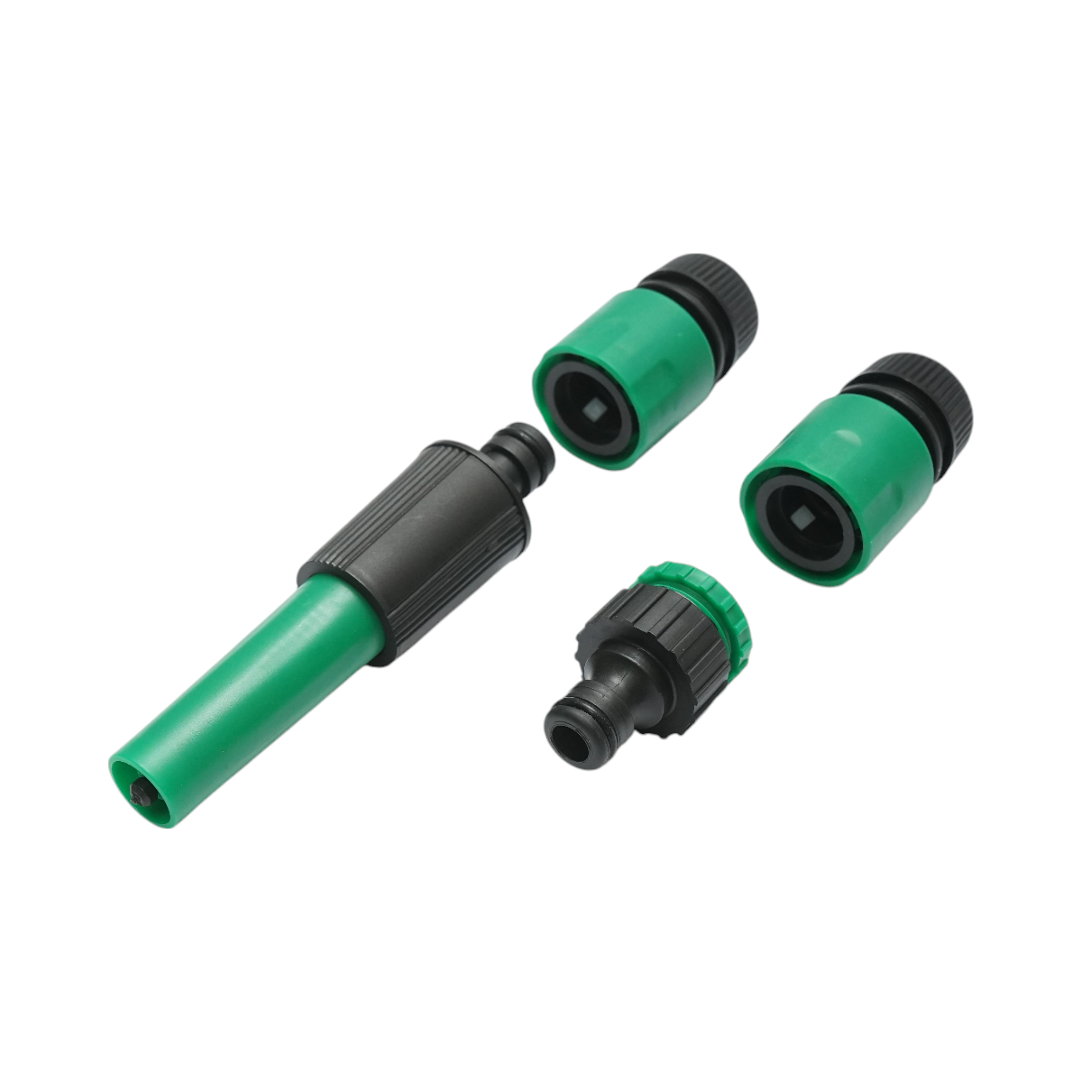 Set avvolgitubo da giardino 12mm x 7.5m con adattatore 3/4-1/2, connettori e ugello regolabile 1/2 - immagine 5