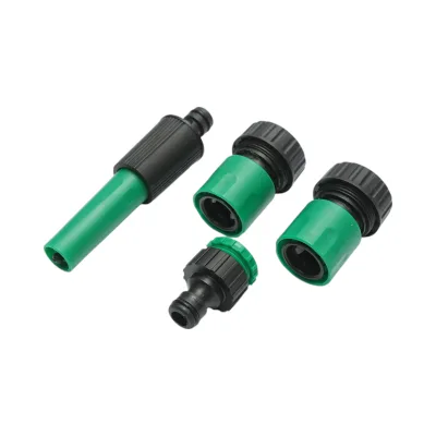 Set avvolgitubo da giardino 19mm x 7.5m con adattatore 3/4-1/2, connettori e ugello regolabile 1/2 - immagine 5