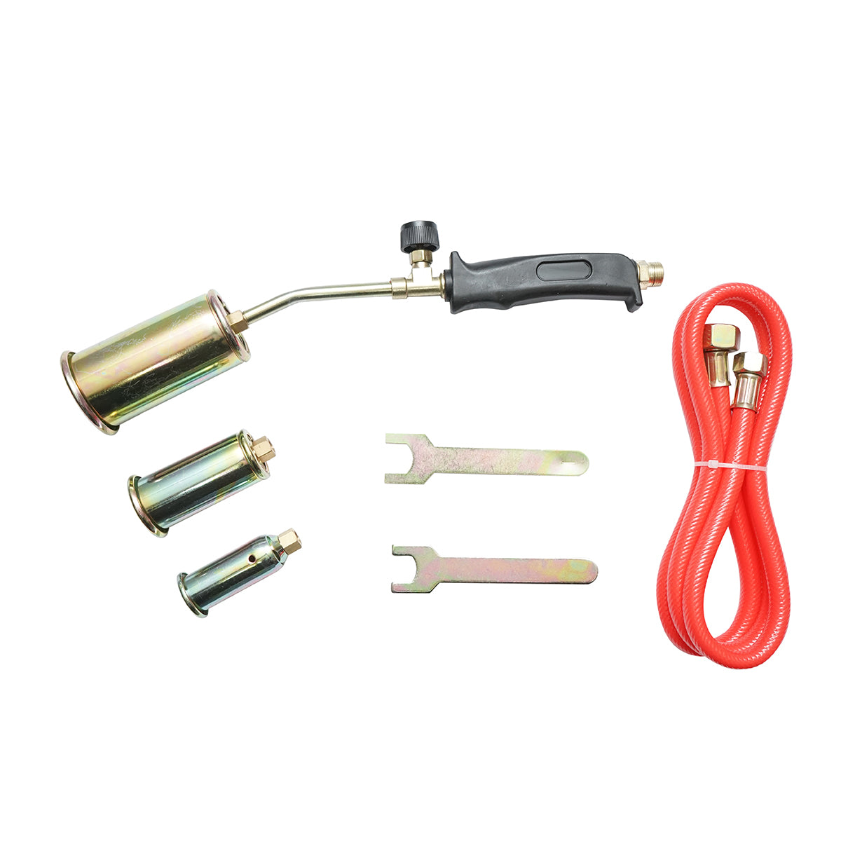 Set bruciatore a gas con 3 ugelli e tubo da 1,5 m per saldatura o brasatura