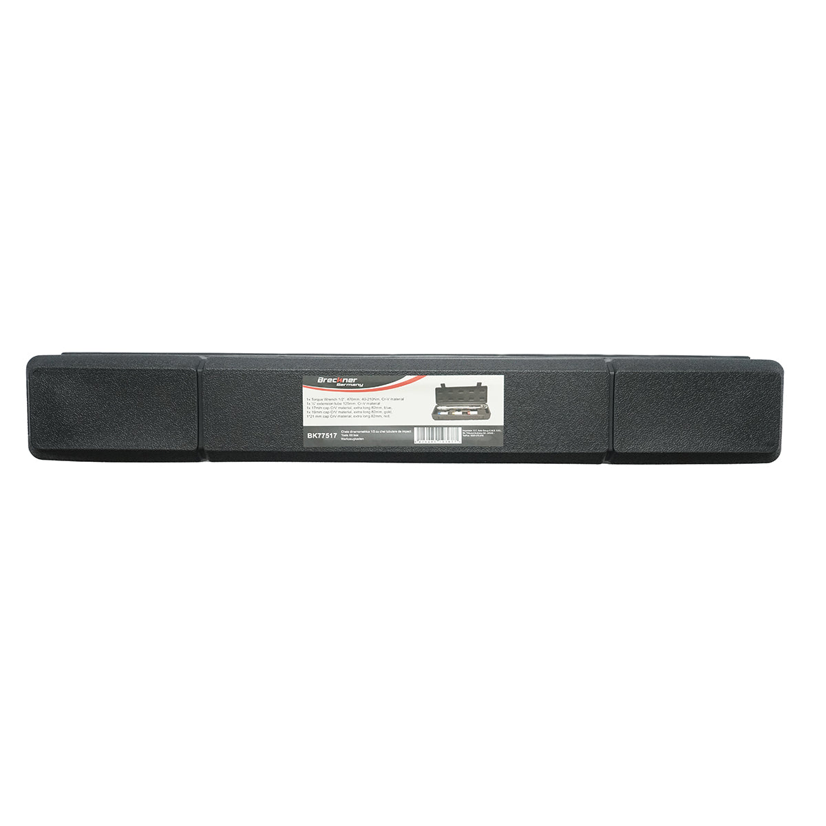 Set chiave dinamometrica 1/2 con 3 bussole da 17, 19, 21 mm coppia 40-210 Nm Breckner Germany - immagine 4