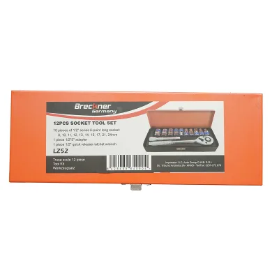 Set chiavi a bussola 8-22mm, 1/2 cacciavite a cricchetto 12 pezzi Breckner Germany - immagine 2