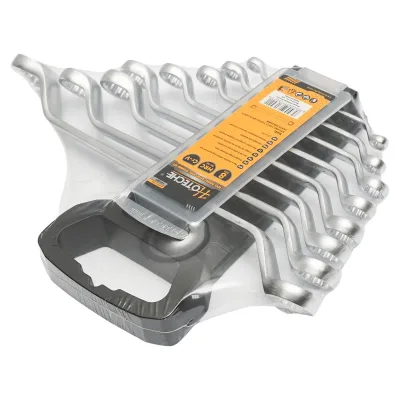 Set chiavi ad anello 8 pezzi 6-22mm Cr-V Hoteche - immagine 3