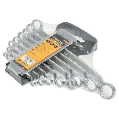 Set chiavi ad anello 8 pezzi 6-22mm Cr-V Hoteche - immagine 2