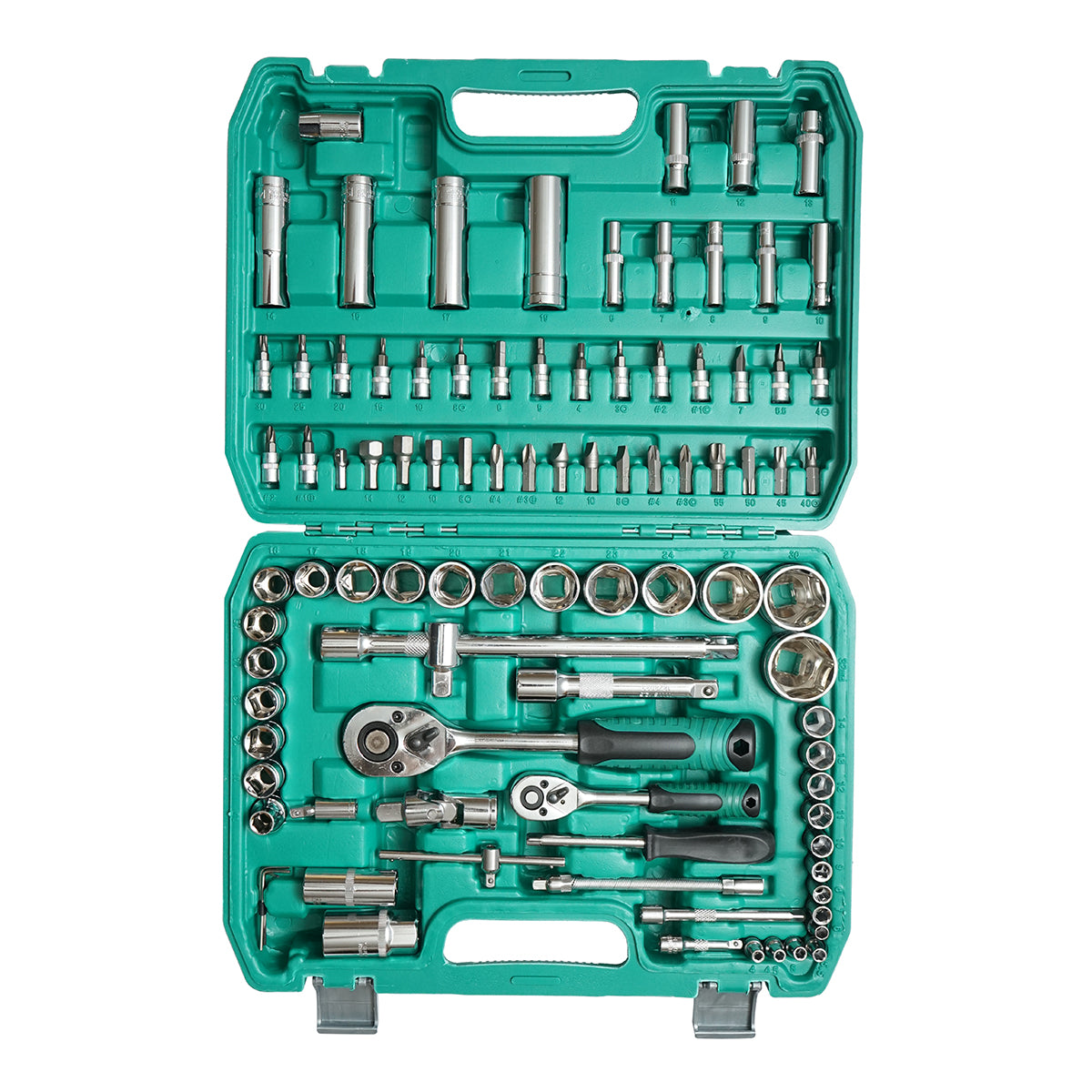 Set chiavi combinate, tubolari, fisse, Torx, cricchetto Trainer 94 pezzi Breckner Germany - immagine 3