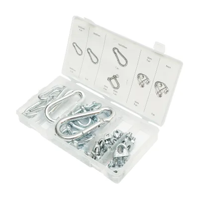 Set combinato di 10 moschettoni e 20 fascette Breckner Germany