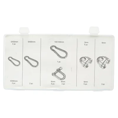 Set combinato di 10 moschettoni e 20 fascette Breckner Germany - immagine 2