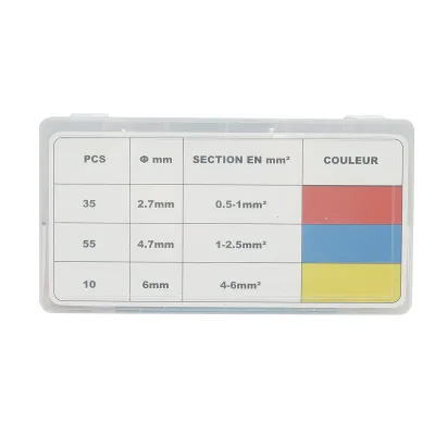 Set connettori termorestringenti con anello di stagno 0.5–6 mm², 100 pezzi - immagine 3