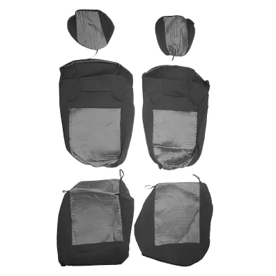Set coprisedili universale grigio nero - immagine 2
