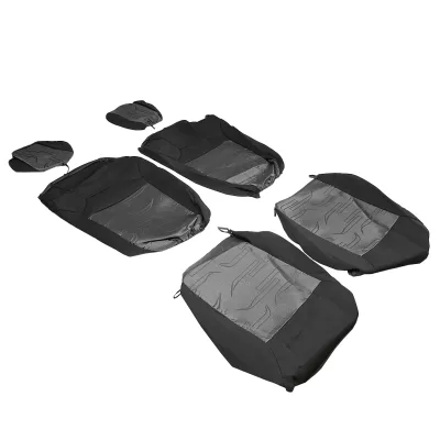 Set coprisedili universale grigio nero - immagine 3