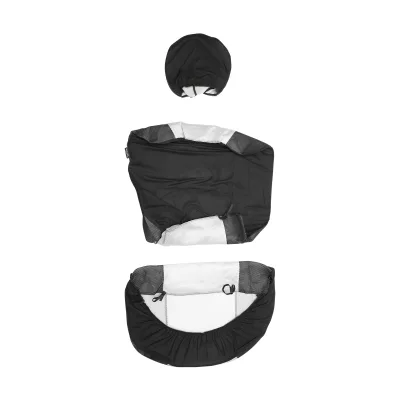 Set coprisedili universale nero grigio Breckner Germany - immagine 5