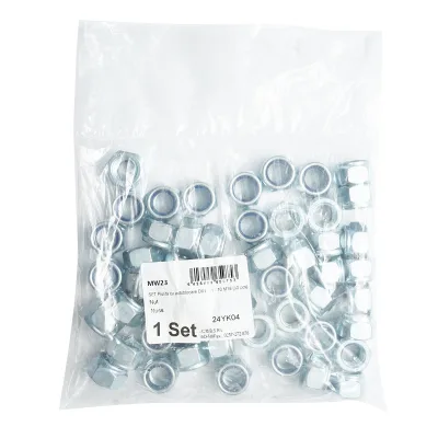 Set dadi autobloccanti zincati DIN 985 M18 G10 50 pezzi - immagine 2