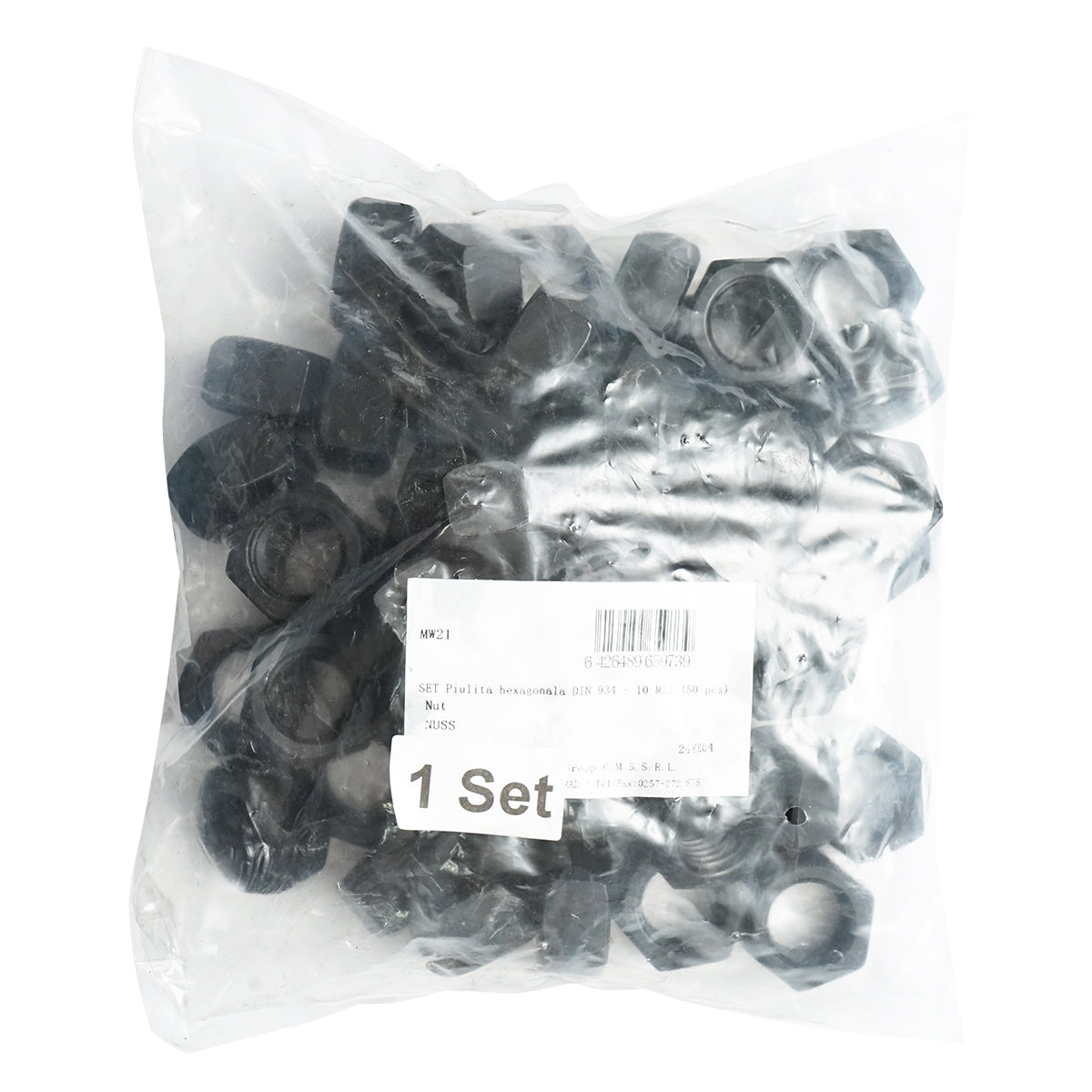 Set dadi esagonali DIN 934-10 M22 50 pezzi - immagine 2