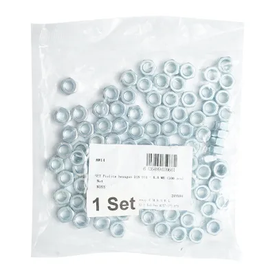 Set dadi esagonali DIN 934-8.8 M8 100 pezzi - immagine 2