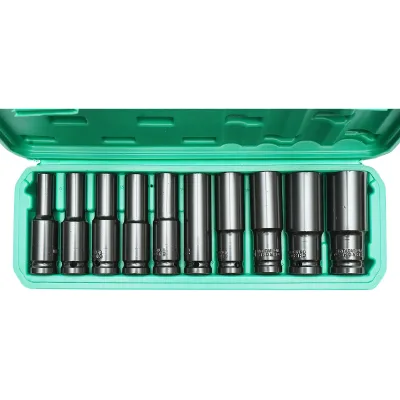 Set di 10 chiavi a bussola a impatto lunghe Breckner Germany - immagine 3