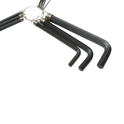 Set di 10 chiavi esagonali a brugola da 1,5 a 10 mm, acciaio al carbonio HRC 48-52 Crownman - immagine 3